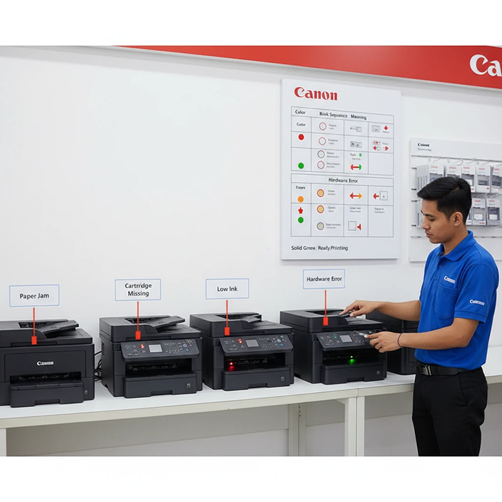 رمزگشایی زبان چراغ‌های چشمک‌زن کانن: هر چشمک چه معنایی دارد؟