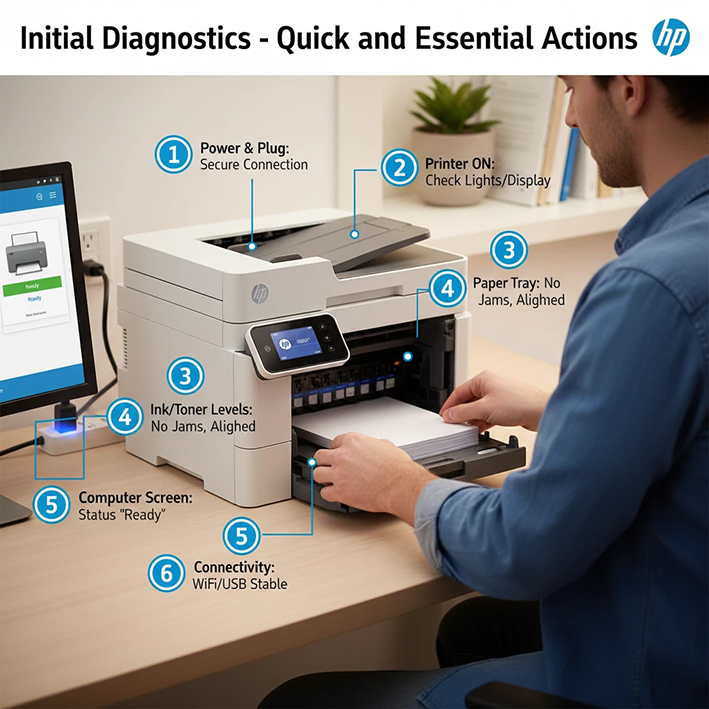 علت چاپ نکردن پرینتر اچ پی
