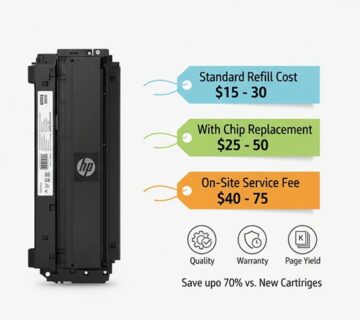 هزینه شارژ کارتریج HP چقدر است ؟