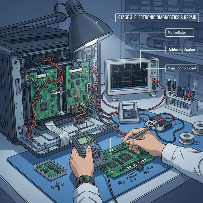 بخش سوم: مشکلات پیچیده‌تر الکترونیکی