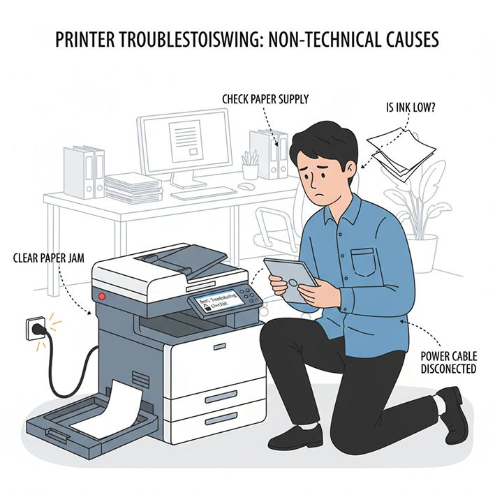 بخش اول: عیب‌یابی اولیه و دلایل غیرفنی