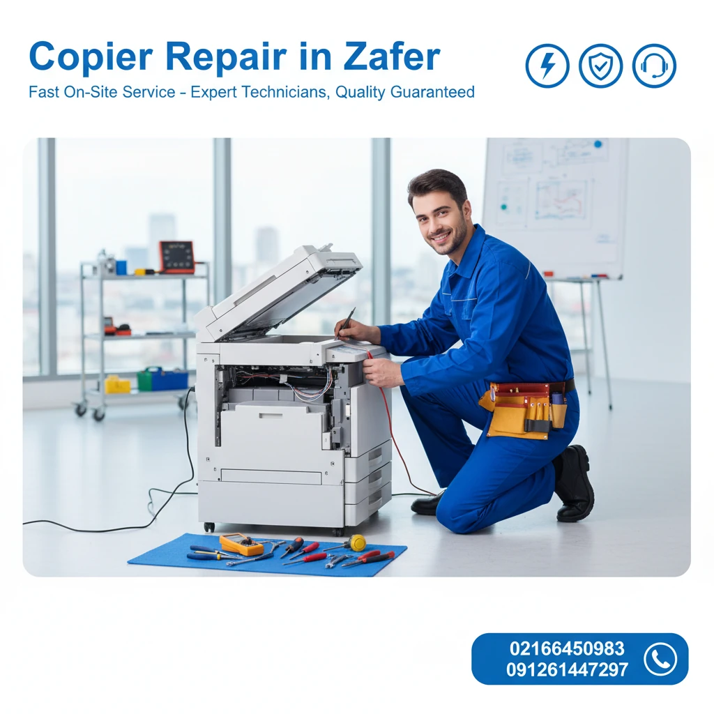 شبکه ایمن: تخصص، اعتماد و گارانتی در خدمات تعمیر دستگاه کپی در ظفر