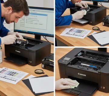 علت کمرنگ پرینت گرفتن پرینتر Canon