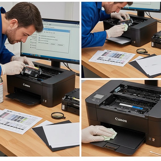 علت کمرنگ پرینت گرفتن پرینتر Canon